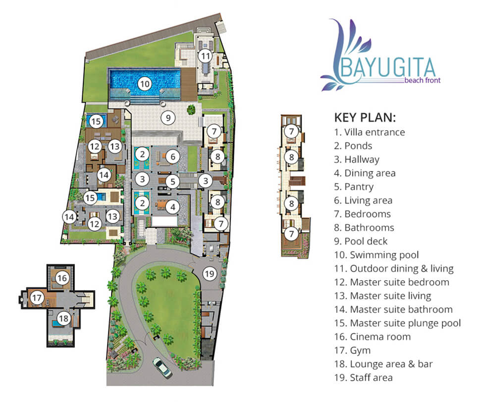 Bayu Gita Beach Front - Floorplan