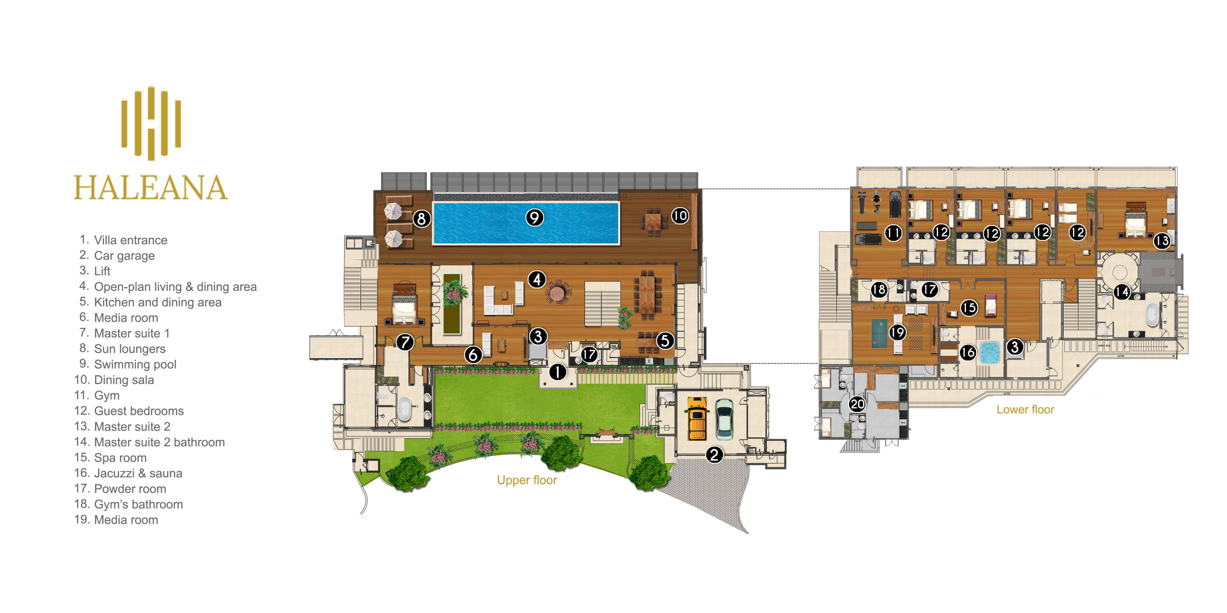 Floorplans Malaiwana Naithon Beach Phuket Luxury Villas