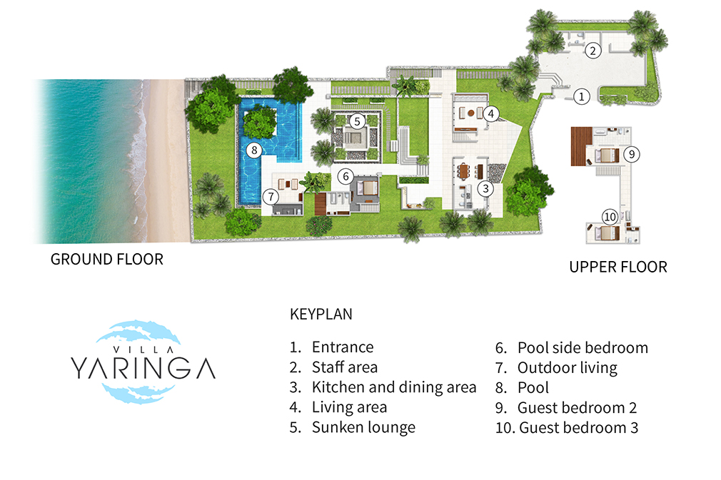 Floorplan Villa Yaringa Natai Beach 3 Bedroom Luxury