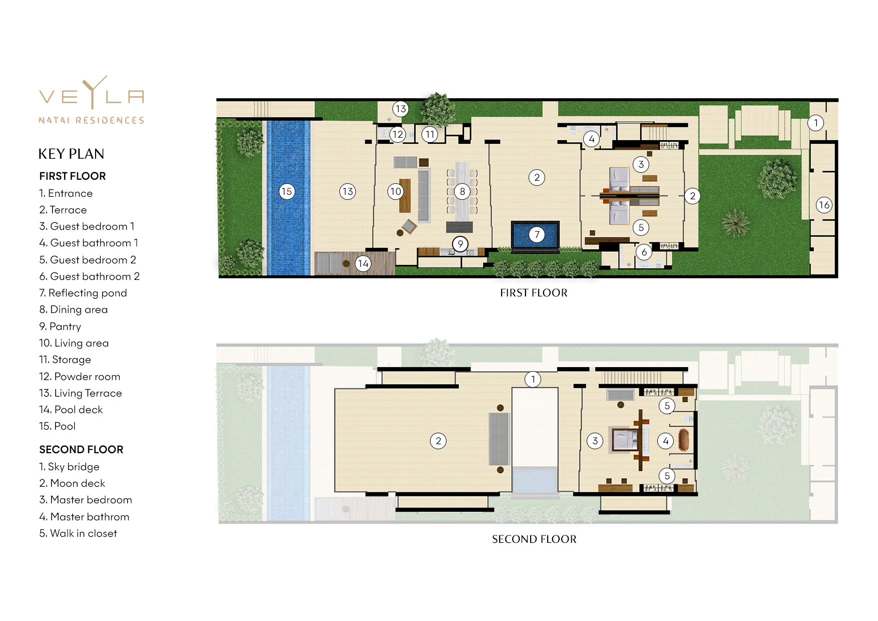 Veyla Natai Beach Villa 6 - Floorplan
