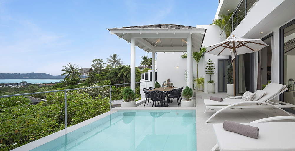 Surin Seaview Villa - Serene plunge pool overlooking the ocean