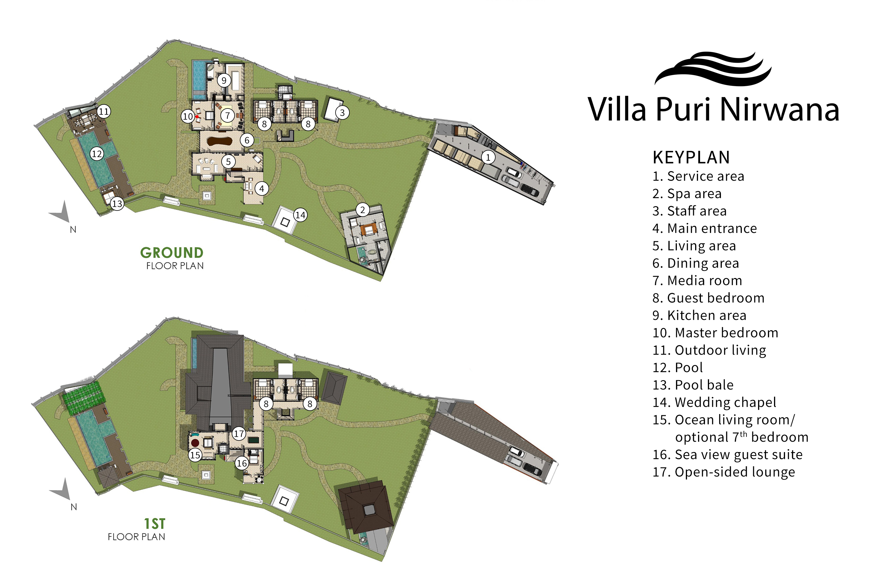Villa Puri Nirwana - Floorplan