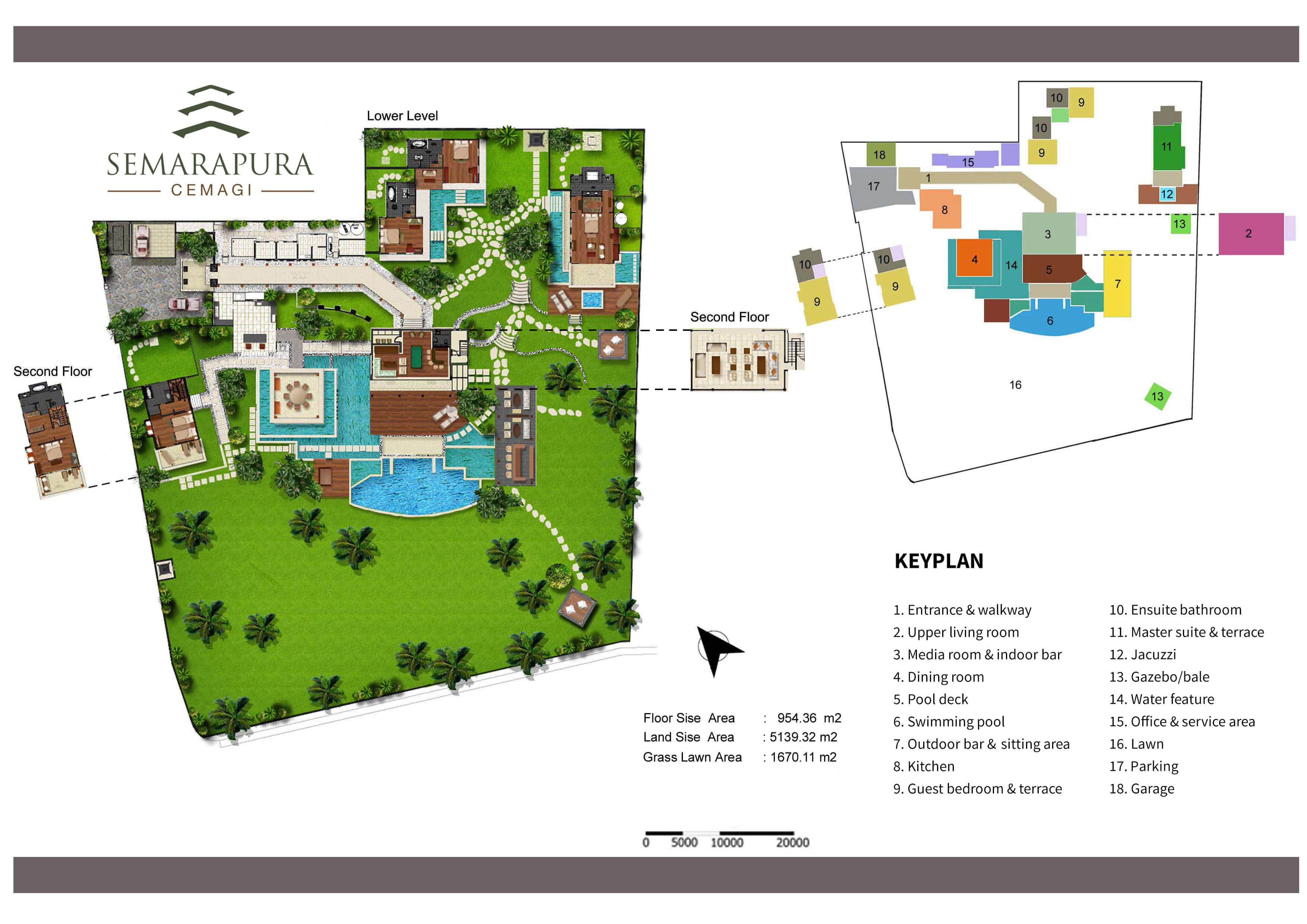 Floorplan Villa Semarapura Tanah Lot Bali Beach Villa