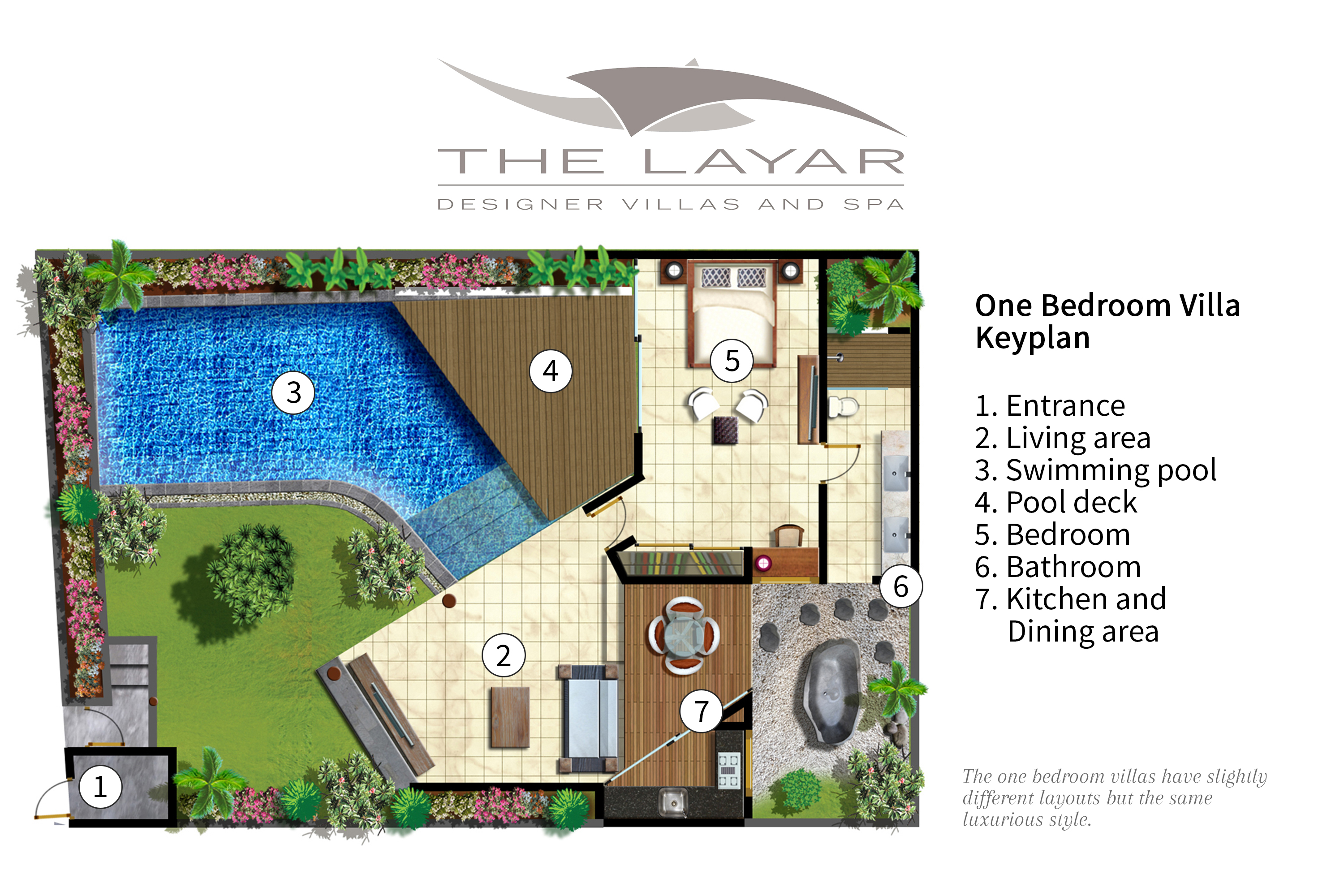 One Bedroom Villas The Layar Seminyak 1 To 4 Bedrooms