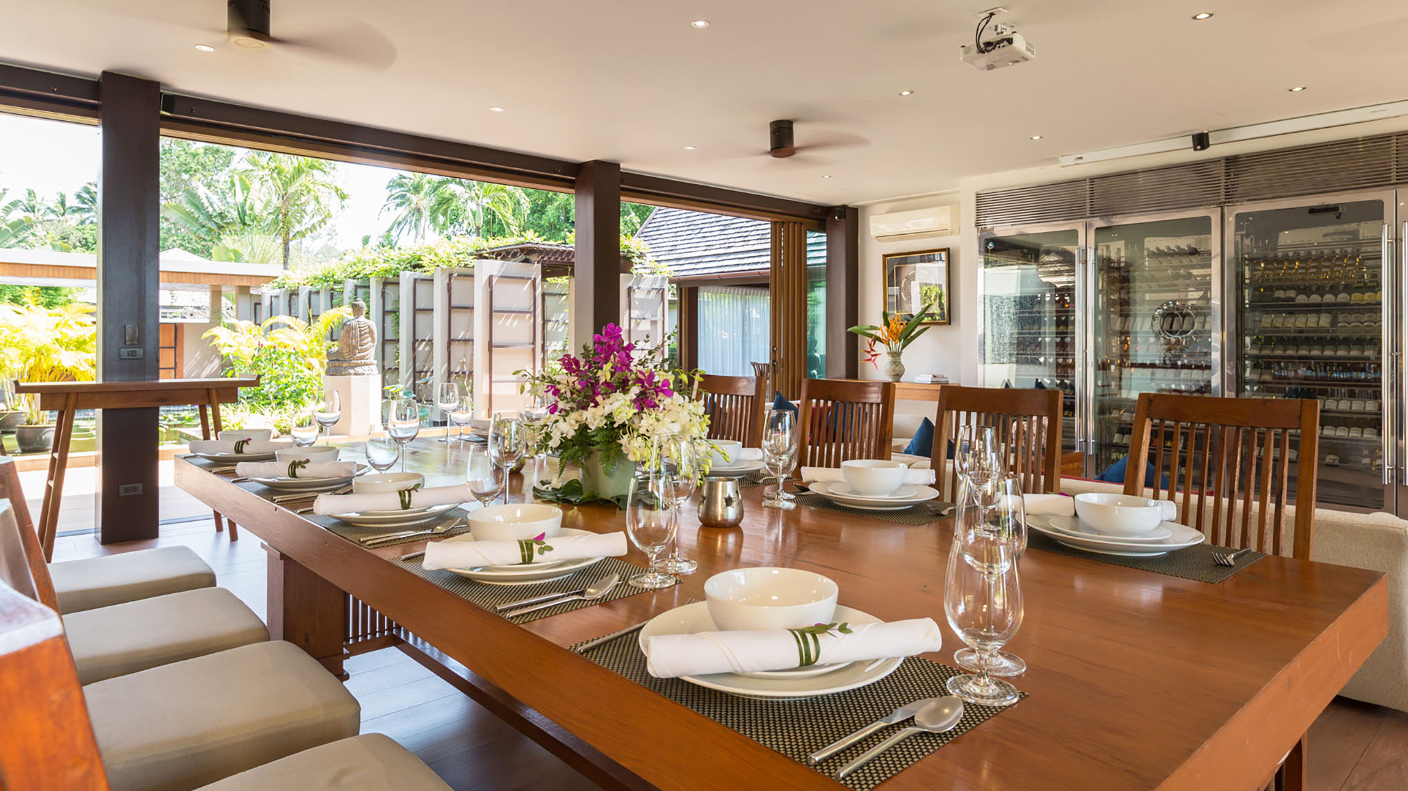 Dining pavilion at Baan Puri